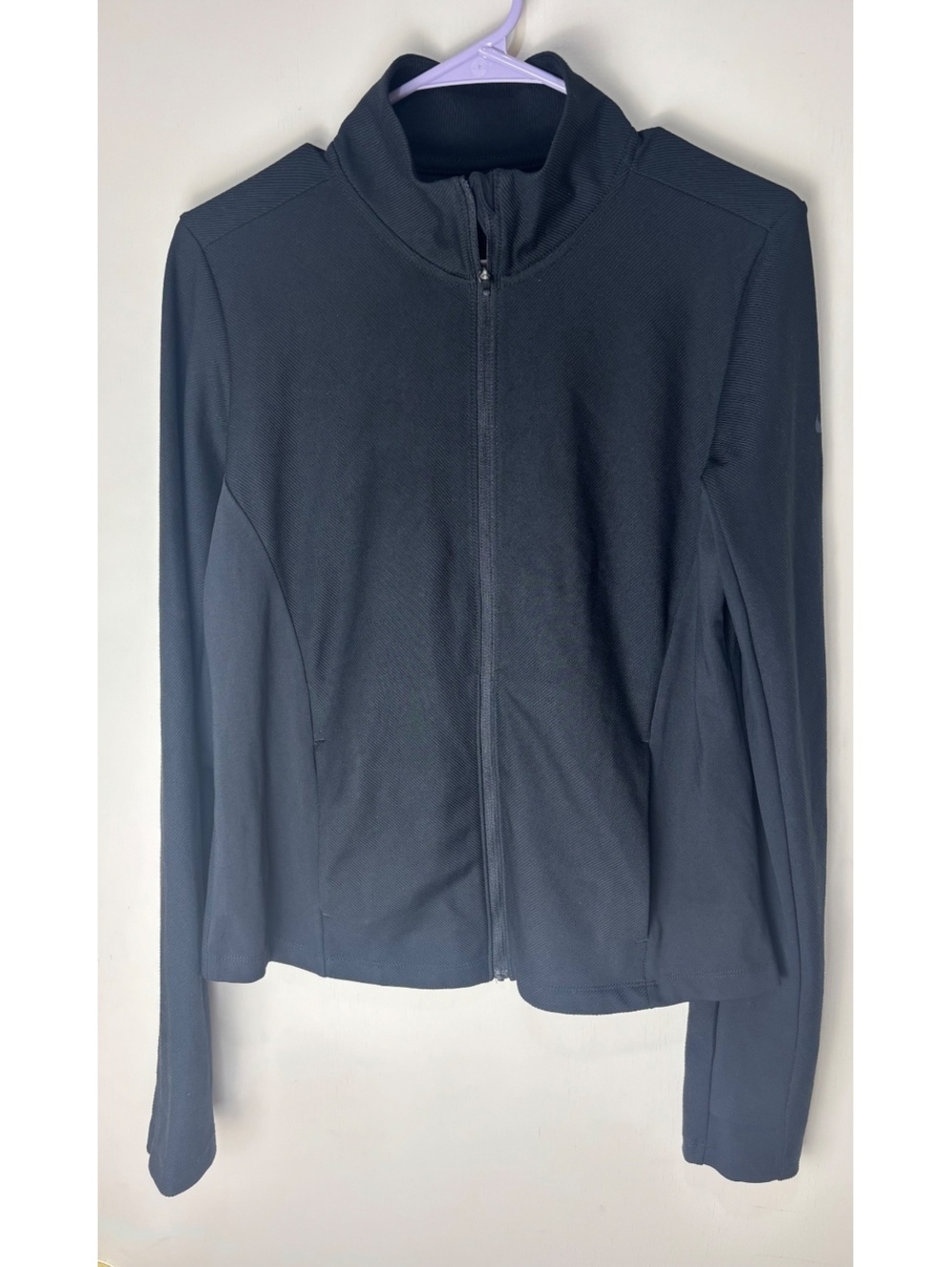 Nike One Rib Dri-FIT Women’s Medium Full Zip Training Jacket Black NWT